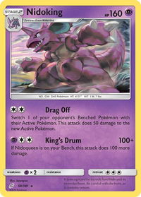 Nidoking - SM - Team Up (SM9) #59/181 - Rare Pokémon Trading Card