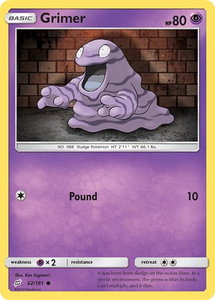 Grimer - SM - Team Up (SM9) #62/181 - Common Pokémon Trading Card