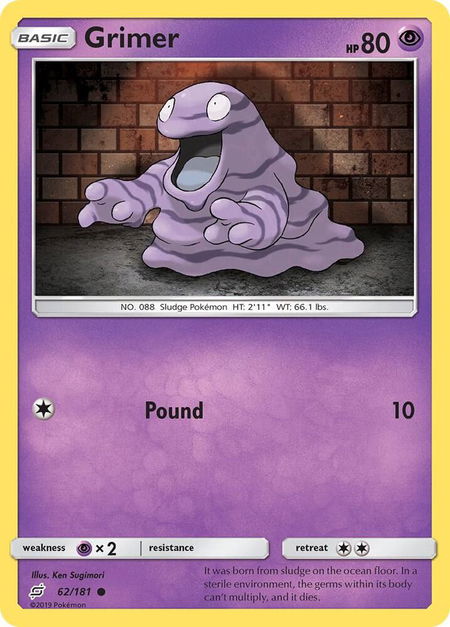Grimer - SM - Team Up Pokémon trading card