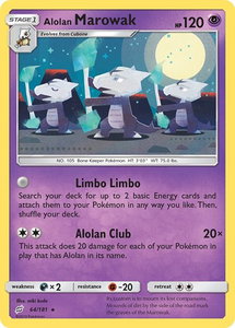 Alolan Marowak - SM - Team Up (SM9) #64/181 - Rare Pokémon Trading Card