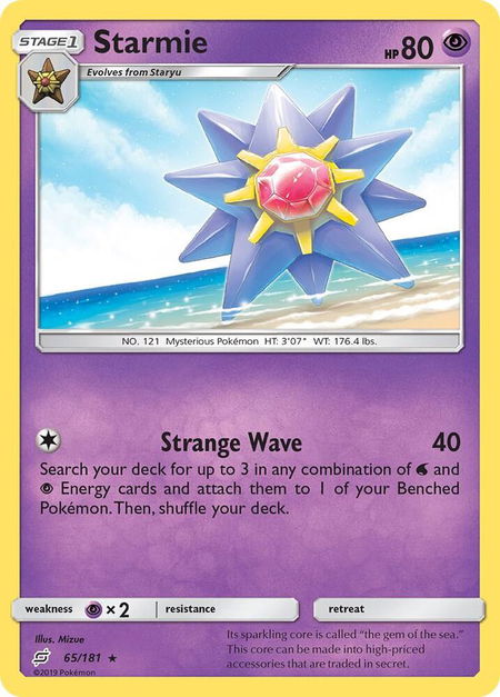 Starmie - SM - Team Up Pokémon trading card