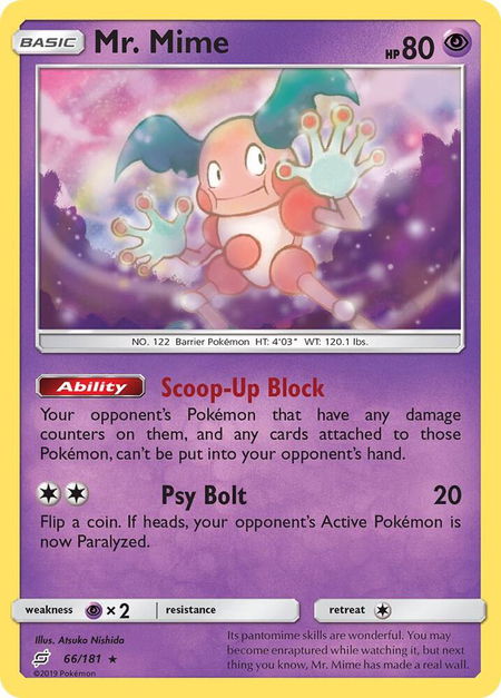 Mr. Mime - SM - Team Up Pokémon trading card