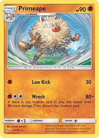 Primeape - SM - Team Up (SM9) #72/181 - Rare Pokémon Trading Card