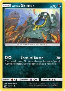 Alolan Grimer - SM - Team Up (SM9) #83/181 - Common Pokémon Trading Card