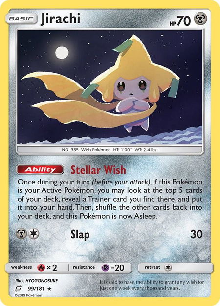 Jirachi - SM - Team Up Pokémon trading card