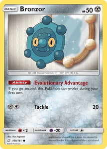 Bronzor - SM - Team Up (SM9) #100/181 - Common Pokémon Trading Card
