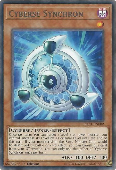 Cyberse Synchron - Savage Strike YuGiOh trading card
