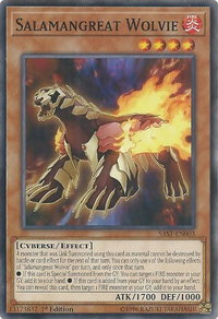 Salamangreat Wolvie - Savage Strike (SAST) #SAST-EN003 - Common / Short Print YuGiOh Trading Card