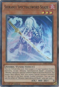 Shiranui Spectralsword Shade - Savage Strike (SAST) #SAST-EN017 - Super Rare YuGiOh Trading Card