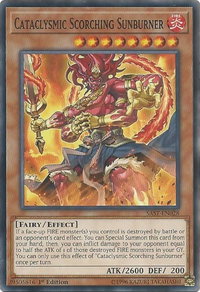 Cataclysmic Scorching Sunburner - Savage Strike (SAST) #SAST-EN028 - Common / Short Print YuGiOh Trading Card