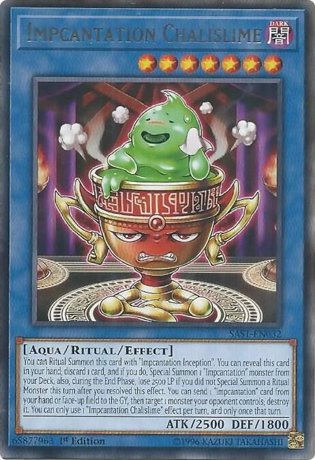 Impcantation Chalislime - Savage Strike YuGiOh trading card