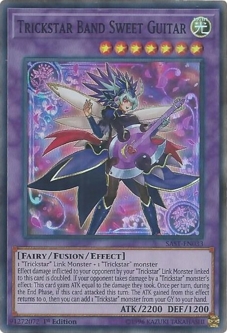 Trickstar Band Sweet Guitar - Savage Strike YuGiOh trading card