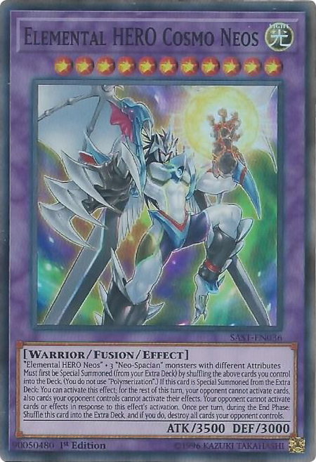 Elemental HERO Cosmo Neos - Savage Strike YuGiOh trading card