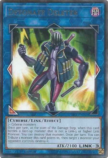 Detonate Deleter - Savage Strike YuGiOh trading card