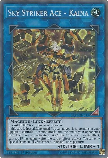 Sky Striker Ace - Kaina - Savage Strike YuGiOh trading card