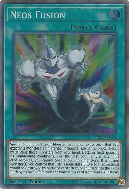Neos Fusion - Savage Strike YuGiOh trading card