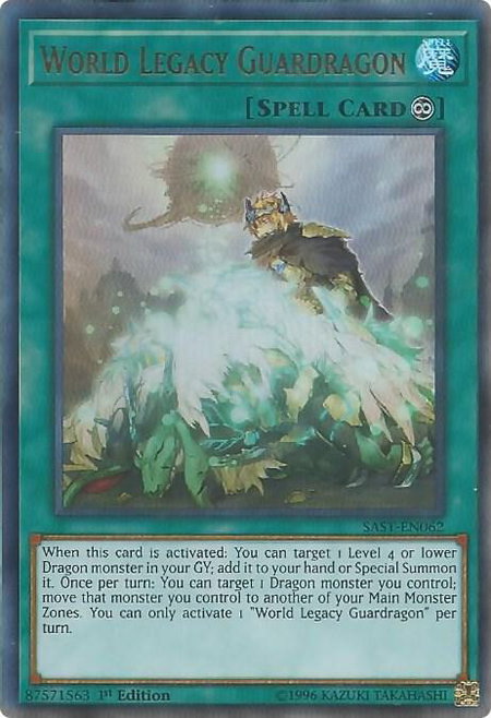 World Legacy Guardragon - Savage Strike YuGiOh trading card