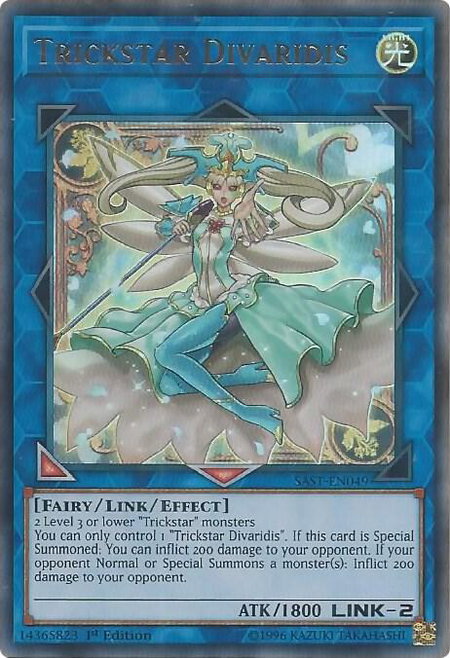 Trickstar Divaridis - Savage Strike YuGiOh trading card