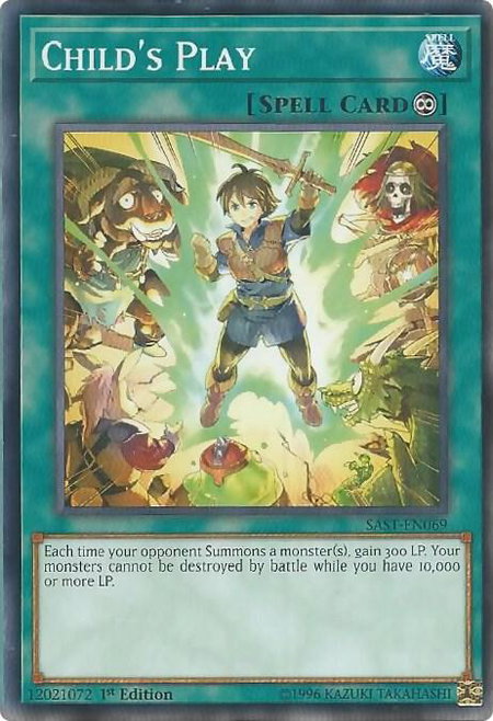 Child's Play - Savage Strike YuGiOh trading card
