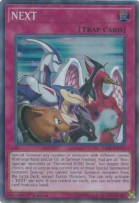 NEXT - Savage Strike YuGiOh trading card