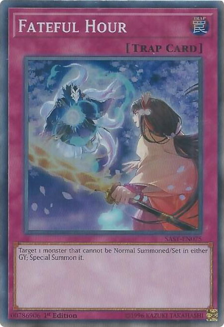 Fateful Hour - Savage Strike YuGiOh trading card