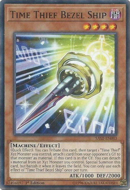 Time Thief Bezel Ship - Savage Strike YuGiOh trading card