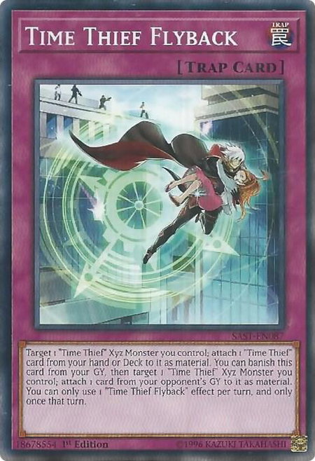 Time Thief Flyback - Savage Strike YuGiOh trading card