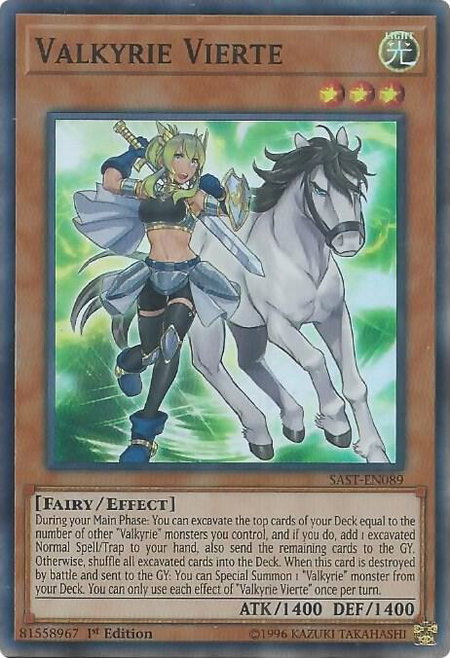 Valkyrie Vierte - Savage Strike YuGiOh trading card