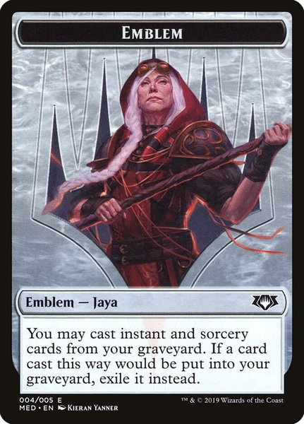 Emblem - Jaya Ballard trading card from Mythic Edition: Ravnica Allegiance Emblem - Jaya Ballard - Mythic Edition: Ravnica Allegiance Magic: The Gathering trading card