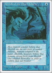 Merfolk of the Pearl Trident - Fourth Edition (4ED) #86 - Common Magic: The Gathering Trading Card