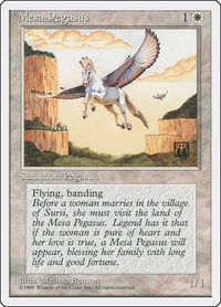 Mesa Pegasus - Fourth Edition (4ED) #35 - Common Magic: The Gathering Trading Card