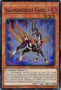 Salamangreat Gazelle - Structure Deck: Soulburner (SDSB) #SDSB-EN003 - Super Rare YuGiOh Trading Card