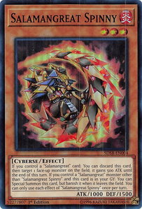 Salamangreat Spinny - Structure Deck: Soulburner (SDSB) #SDSB-EN004 - Super Rare YuGiOh Trading Card