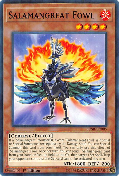 Salamangreat Fowl trading card from Structure Deck: Soulburner Salamangreat Fowl - Structure Deck: Soulburner YuGiOh trading card