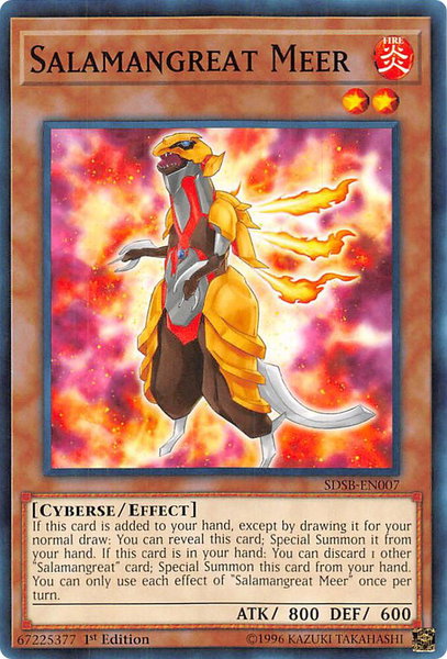 Salamangreat Meer - Structure Deck: Soulburner YuGiOh trading card