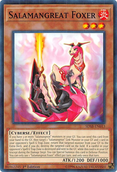 Salamangreat Foxer - Structure Deck: Soulburner YuGiOh trading card