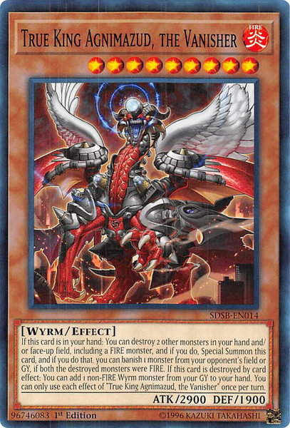 True King Agnimazud, the Vanisher trading card from Structure Deck: Soulburner True King Agnimazud, the Vanisher - Structure Deck: Soulburner YuGiOh trading card