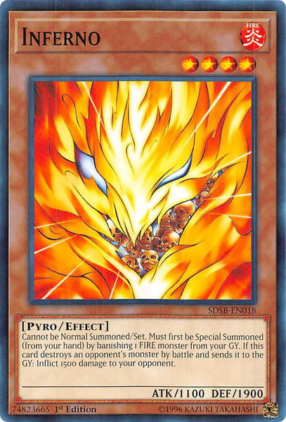 Inferno - Structure Deck: Soulburner YuGiOh trading card