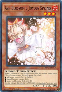 Ash Blossom & Joyous Spring - Structure Deck: Soulburner (SDSB) #SDSB-EN019 - Common / Short Print YuGiOh Trading Card