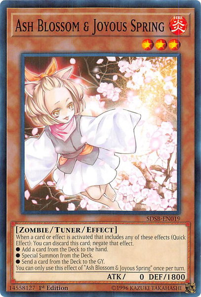 Ash Blossom & Joyous Spring - Structure Deck: Soulburner YuGiOh trading card
