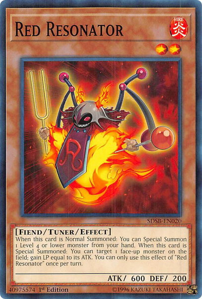 Red Resonator - Structure Deck: Soulburner YuGiOh trading card
