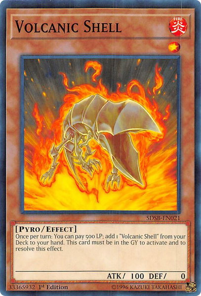 Volcanic Shell - Structure Deck: Soulburner YuGiOh trading card