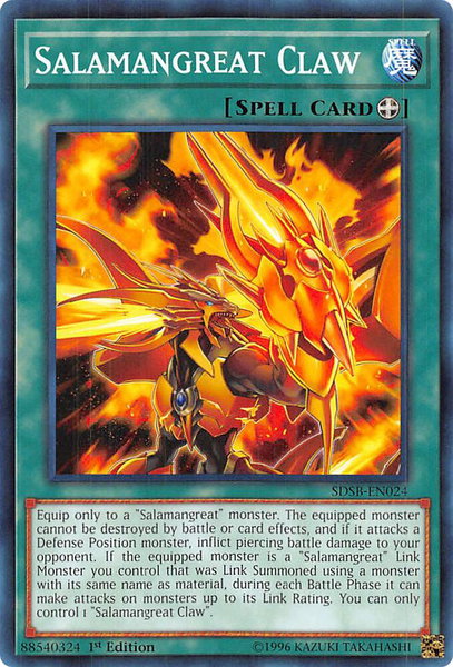 Salamangreat Claw trading card from Structure Deck: Soulburner Salamangreat Claw - Structure Deck: Soulburner YuGiOh trading card