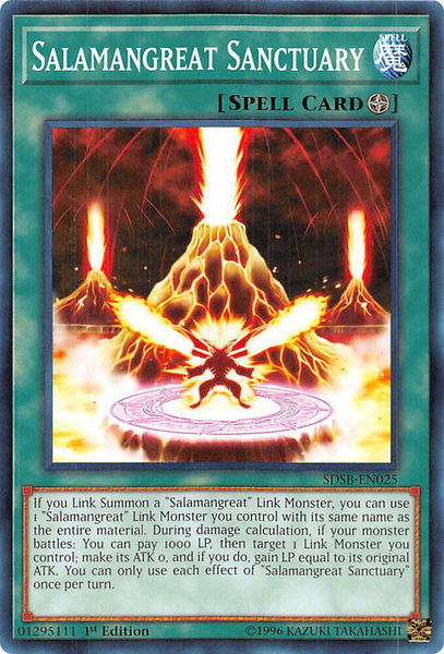 Salamangreat Sanctuary trading card from Structure Deck: Soulburner Salamangreat Sanctuary - Structure Deck: Soulburner YuGiOh trading card