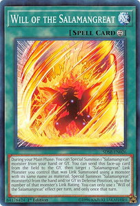 Will of the Salamangreat - Structure Deck: Soulburner (SDSB) #SDSB-EN026 - Common / Short Print YuGiOh Trading Card