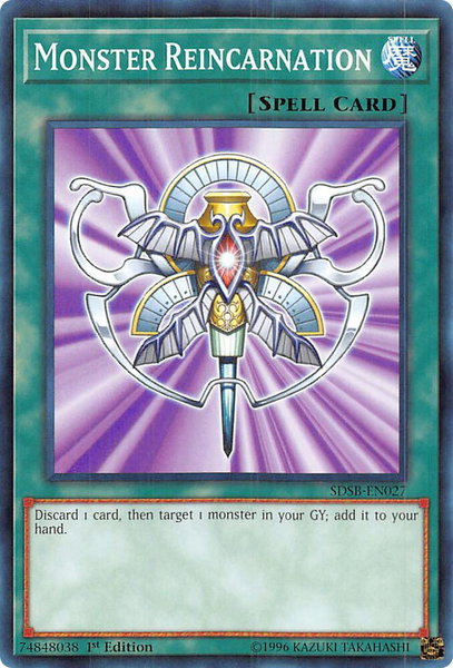 Monster Reincarnation - Structure Deck: Soulburner YuGiOh trading card