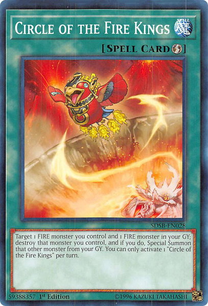 Circle of the Fire Kings trading card from Structure Deck: Soulburner Circle of the Fire Kings - Structure Deck: Soulburner YuGiOh trading card