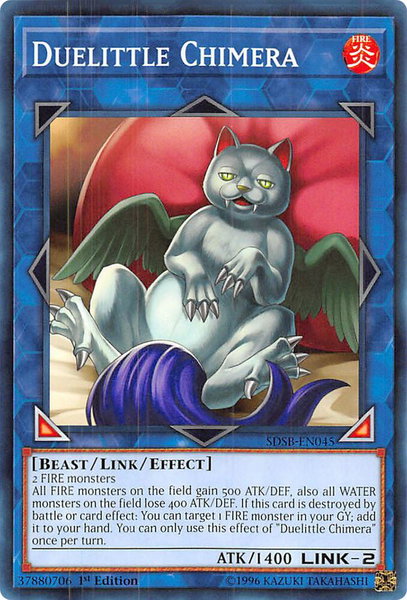 Duelittle Chimera trading card from Structure Deck: Soulburner Duelittle Chimera - Structure Deck: Soulburner YuGiOh trading card