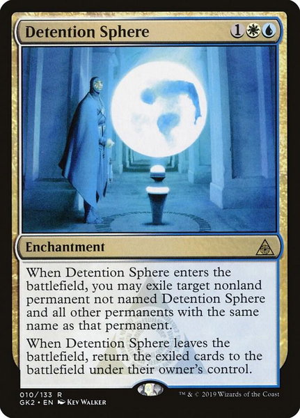 Detention Sphere trading card from Ravnica Allegiance: Guild Kits Detention Sphere - Ravnica Allegiance: Guild Kits Magic: The Gathering trading card
