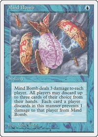 Mind Bomb - Fourth Edition (4ED) #87 - Uncommon Magic: The Gathering Trading Card